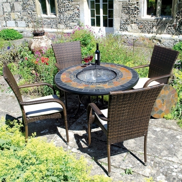 Delightful Europa Leisure Tall Durango Mosaic Fire Pit Table 4 Castello Chairs Fire Pits Durango