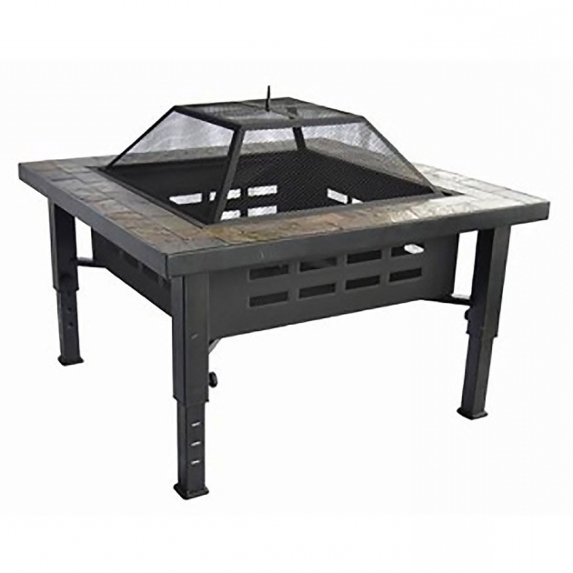 Delightful Shop Garden Treasures 34 In W Brushed Bronze Steel Wood Burning Fire Pit At Lowes