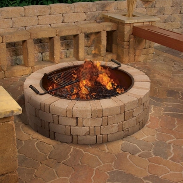 Delightful Voguish Diy Outdoor Fire Pit Diy Paver Patio As Wells As Firepit Menards Gas Fire Pit