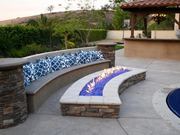 Fantastic Designing A Patio Around A Fire Pit Diy Diy Gas Firepit With Glaas Stone