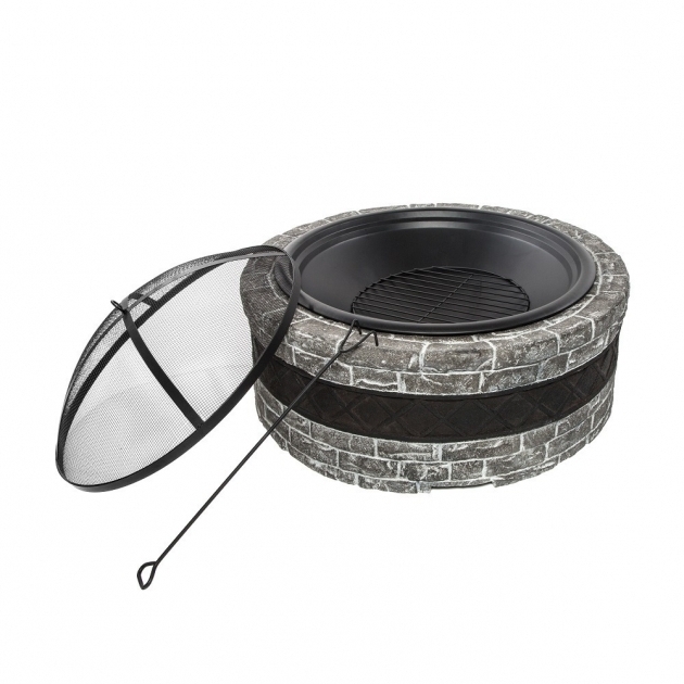 Fascinating Sun Joe Fire Joe 35 Inch Cast Stone Fire Pit Charcoal Gray Fire Pits At Rural King