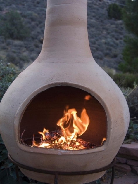 Outstanding Astonishing Clay Chiminea Outdoor Fire Pit Garden Landscape Terra Cotta Fire Pit