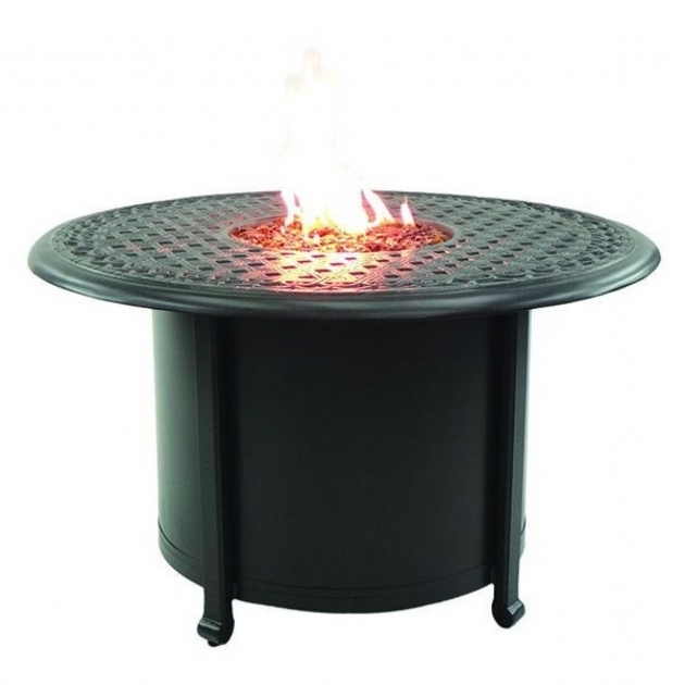 Outstanding Castelle Sienna Small Round Firepit Coffee Table Patiosusa Small Table Fire Pit