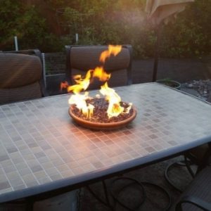Tabletop Gas Fire Pit