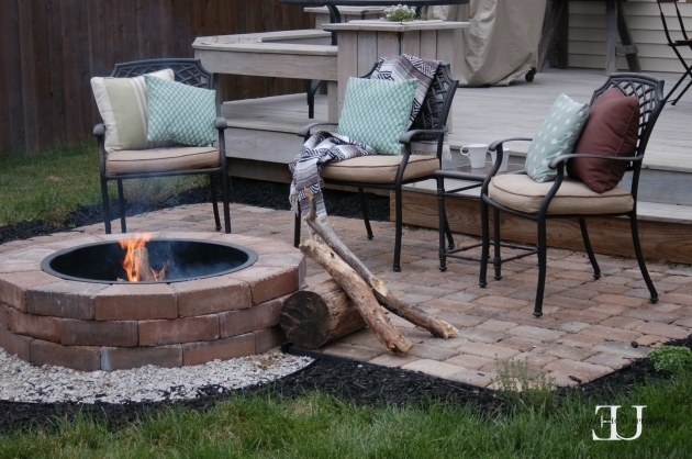 Outstanding Voguish Diy Outdoor Fire Pit Diy Paver Patio As Wells As Firepit Menards Gas Fire Pit