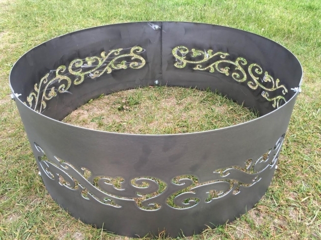 Stunning Metal Fire Pitfire Ring Swirls Metal Ring For Fire Pit