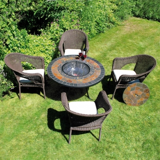 Wonderful Europa Leisure Low Durango Mosaic Fire Pit Table 4 Woburn Chairs Fire Pits Durango