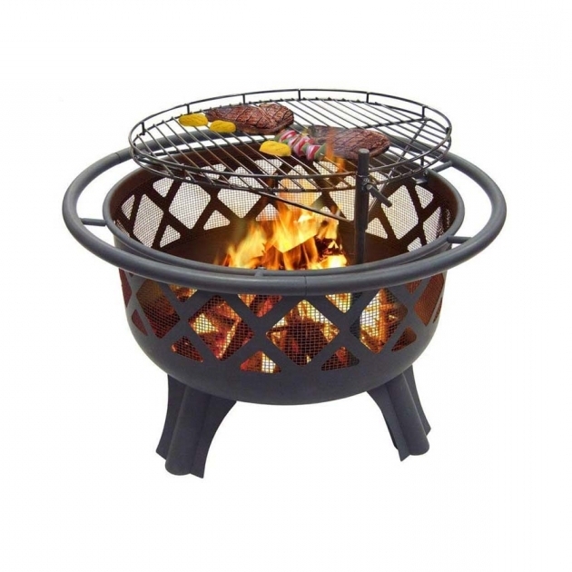 Wonderful Furniture Accessories Designing Beautifully Fire Pit Cooking Hampton Bay Crossfire Steel Fire Pit